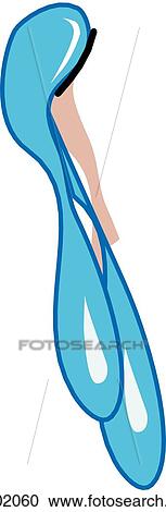 Clipart - Anterolateral view of head and neck of adult male with multiple injuries to the head each of which are indicative of a skull fracture: fluid draining from ears.. Fotosearch