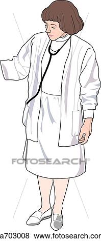 Stock Illustration - Healthcare professional.. Fotosearch