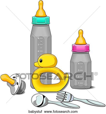 Baby Stuff View Large Illustration Clip Art - Baby Stuff. Fotosearch