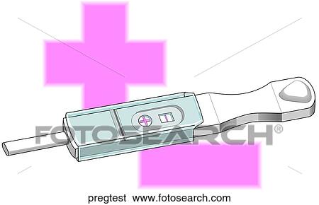 Stock Illustration - Home Pregnancy Test. Fotosearch