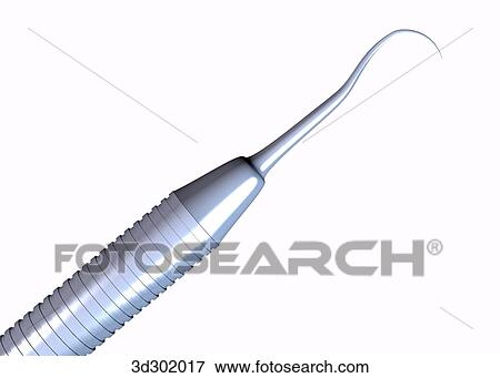 Close-up view of end of scaler. View Large Illustration Stock Illustration - Close-up view of end of scaler.. Fotosearch