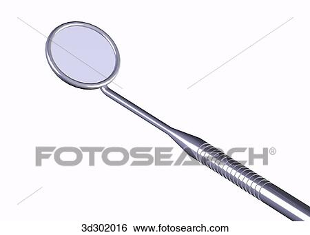 mouth mirror. View Large Illustration Stock Illustration - mouth mirror.. Fotosearch