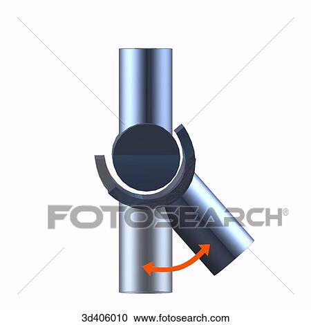 Lateral view of symbolic representation of a hinge joint showing flexed and extended positions. View Large Illustration Clipart - Lateral view of symbolic representation of a hinge joint showing flexed and extended positions.. Fotosearch