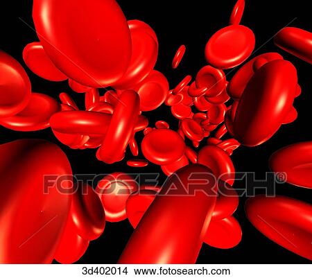 View shows a cluster of erythrocytes (red blood cells). View Large Illustration Stock Illustration - View shows a cluster of erythrocytes (red blood cells).. Fotosearch