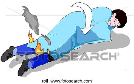 Blanket Roll View Large Illustration Drawing - Blanket Roll. Fotosearch