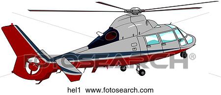 Dauphin Helicopter View Large Illustration Clip Art - Dauphin Helicopter. Fotosearch