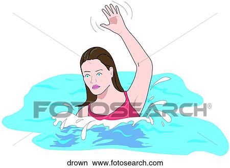 Drowning-Victim Shouting View Large Illustration Stock Illustration - Drowning-Victim Shouting. Fotosearch