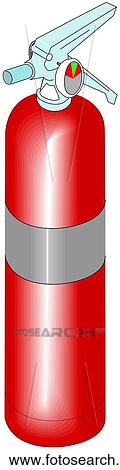 Clip Art - Dry Chemical Exting.. Fotosearch