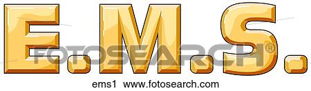 Clip Art - E. M. S. Type. Fotosearch