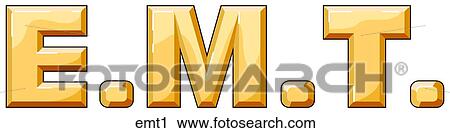 Clip Art - E. M. T. Type. Fotosearch