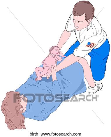 Emergency Birth View Large Illustration Drawing - Emergency Birth. Fotosearch