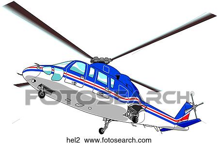 Drawing - Sikorsky Helicopter. Fotosearch