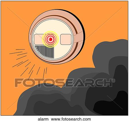 Smoke Alarm View Large Illustration Stock Illustration - Smoke Alarm. Fotosearch