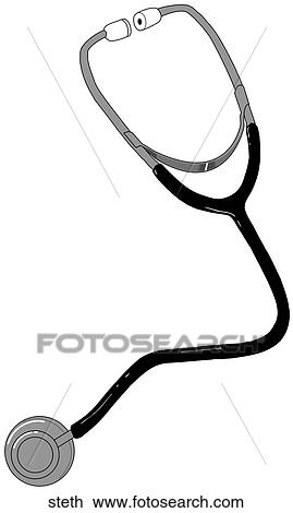 Drawing - Stethoscope. Fotosearch