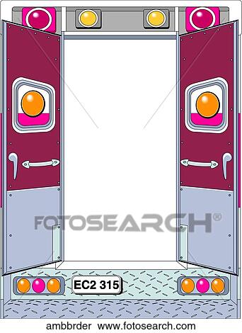 Ambulance Border View Large Illustration Stock Illustration - Ambulance Border. Fotosearch