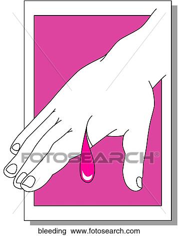 Drawing - Bleeding Icon. Fotosearch