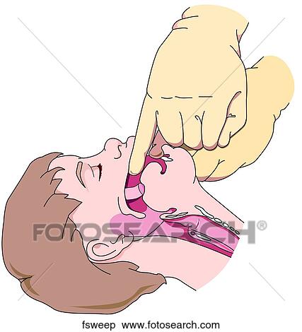 Using Finger Sweep on Child View Large Illustration Stock Illustration - Using Finger Sweep on Child. Fotosearch