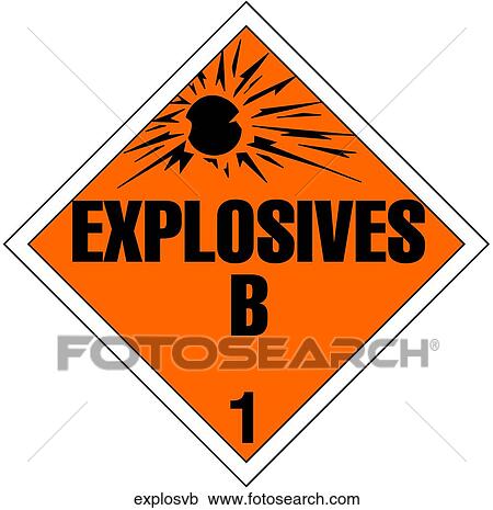 Explosives B View Large Illustration Clipart - Explosives B. Fotosearch