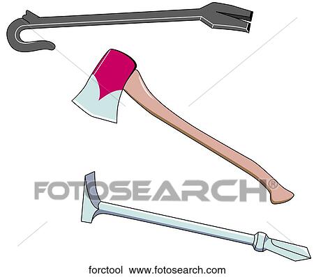 Forcible Entry Tools View Large Illustration Drawing - Forcible Entry Tools. Fotosearch