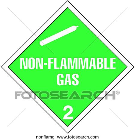 Non-Flammable Gas View Large Illustration Drawing - Non-Flammable Gas. Fotosearch