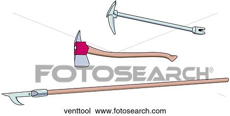 Drawing - Ventilation Tools. Fotosearch