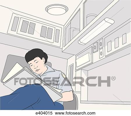 EMT filling out report in ambulance View Large Illustration Stock Illustration - EMT filling out report in ambulance. Fotosearch