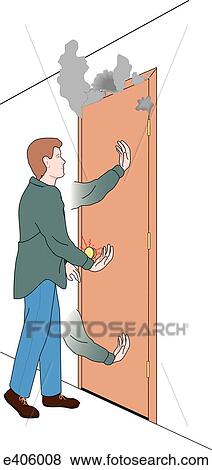 Feeling door for heat View Large Illustration Stock Illustration - Feeling door for heat. Fotosearch