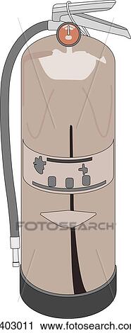 Fire extinguisher, water/foam View Large Illustration Clip Art - Fire extinguisher, water/foam. Fotosearch