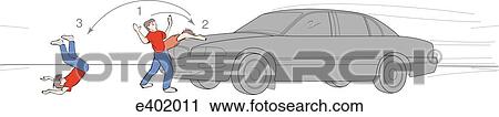 Pedestrian injury pattern View Large Illustration Clip Art - Pedestrian injury pattern. Fotosearch