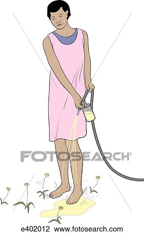 Drawing - Poisons entering body, absorption. Fotosearch