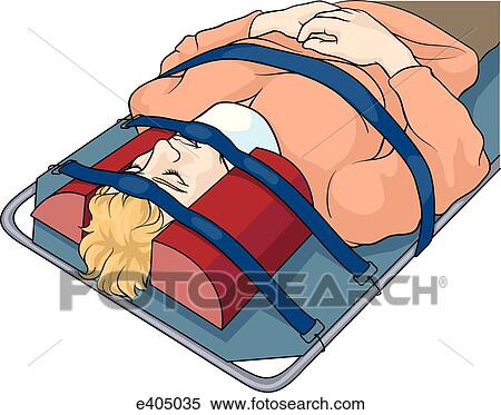 Stabilizing patient's head B View Large Illustration Stock Illustration - Stabilizing patient's head B. Fotosearch