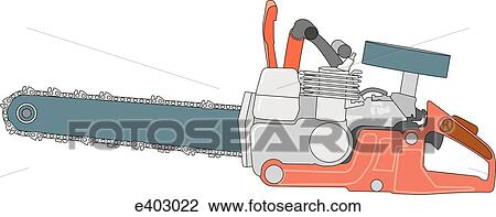Ventilation chain saw View Large Illustration Drawing - Ventilation chain saw. Fotosearch