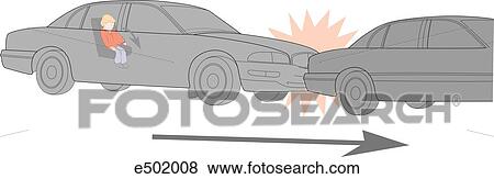 A child in the back seat of an automobile about to collide into another vehicle. View Large Illustration Stock Illustration - A child in the back seat of an automobile about to collide into another vehicle.. Fotosearch