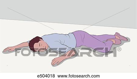 An unresponsive patient without suspected head, neck, or spinal injury should be placed in this position. View Large Illustration Stock Illustration - An unresponsive patient without suspected head, neck, or spinal injury should be placed in this position.. Fotosearch