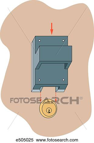 Image showing ways of using a K-tool to break off door locks in order to gain access to an emergency scene. View Large Illustration Stock Illustration - Image showing ways of using a K-tool to break off door locks in order to gain access to an emergency scene.. Fotosearch