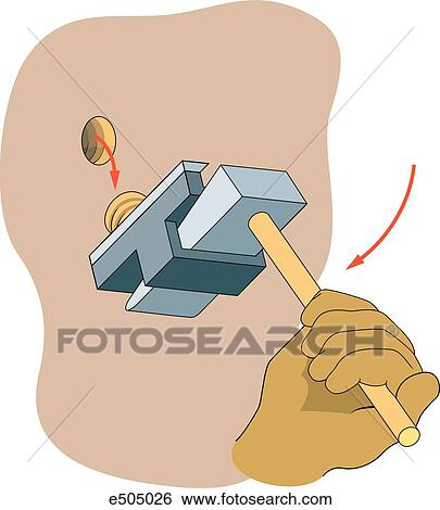 Stock Illustration - Image showing ways of using a K-tool to break off door locks in order to gain access to an emergency scene.. Fotosearch