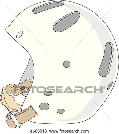Light head protection bicycle or kayak helmet. View Large Illustration Stock Illustration - Light head protection bicycle or kayak helmet.. Fotosearch