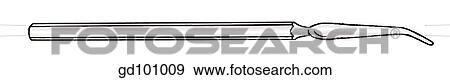 Flexible blunt probe used for insertion into vessels or ducts. View Large Illustration Stock Illustration - Flexible blunt probe used for insertion into vessels or ducts.. Fotosearch