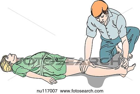 Illustration of woman lying flat on floor while a man uses his right hand to press on the knee of her right leg and his left hand to press the toes of right foot backward (dorsiflexion). View Large Illustration Stock Illustration - Illustration of woman lying flat on floor while a man uses his right hand to press on the knee of her right leg and his left hand to press the toes of right foot backward (dorsiflexion).. Fotosearch