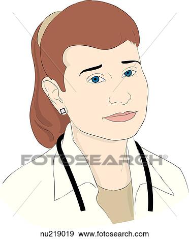 Face of nurse wearing sympathetic expression. View Large Illustration Stock Illustration - Face of nurse wearing sympathetic expression.. Fotosearch
