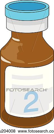 Small dark pill bottle. View Large Illustration Stock Illustration - Small dark pill bottle.. Fotosearch