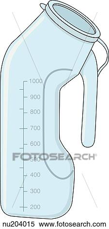 Urinal container used to collect urine from nonambulatory male patients. View Large Illustration Stock Illustration - Urinal container used to collect urine from nonambulatory male patients.. Fotosearch