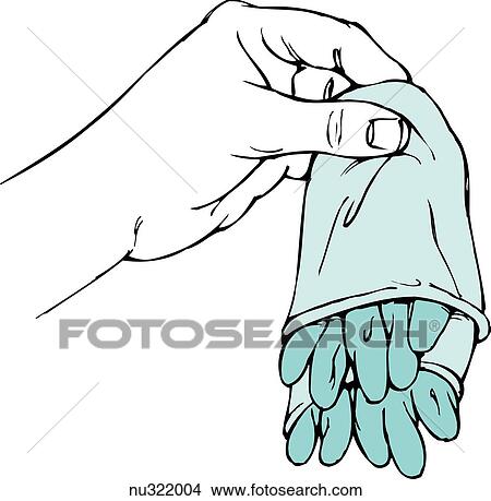 Illustration of left hand holding contaminated gloves which have been turned inside out and rolled together. View Large Illustration Stock Illustration - Illustration of left hand holding contaminated gloves which have been turned inside out and rolled together.. Fotosearch