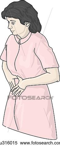 Stock Illustration - Nurse shows proper hand placement for splinting.. Fotosearch