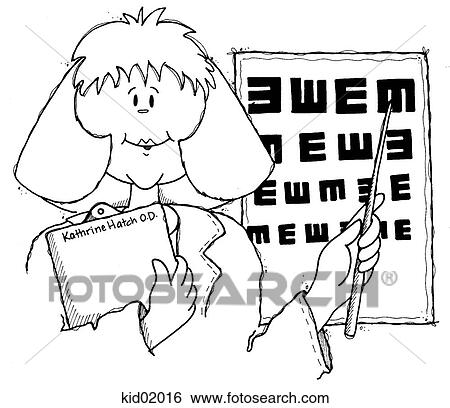 Illustration of doctor with eye chart. View Large Illustration Stock Illustration - Illustration of doctor with eye chart.. Fotosearch