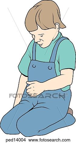 Stock Illustration - Child sitting on floor.. Fotosearch