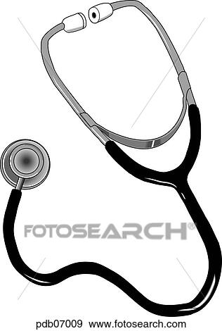 Drawing of a stethescope. View Large Illustration Stock Illustration - Drawing of a stethescope.. Fotosearch