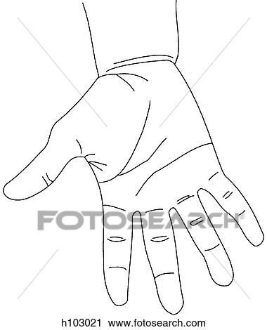 Palmar aspect of hand and wrist View Large Illustration Clip Art - Palmar aspect of hand and wrist. Fotosearch