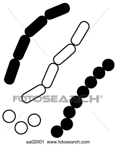 Clip Art - Bacteria. Fotosearch