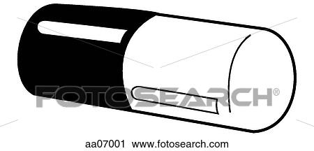 Capsule View Large Illustration Clip Art - Capsule. Fotosearch